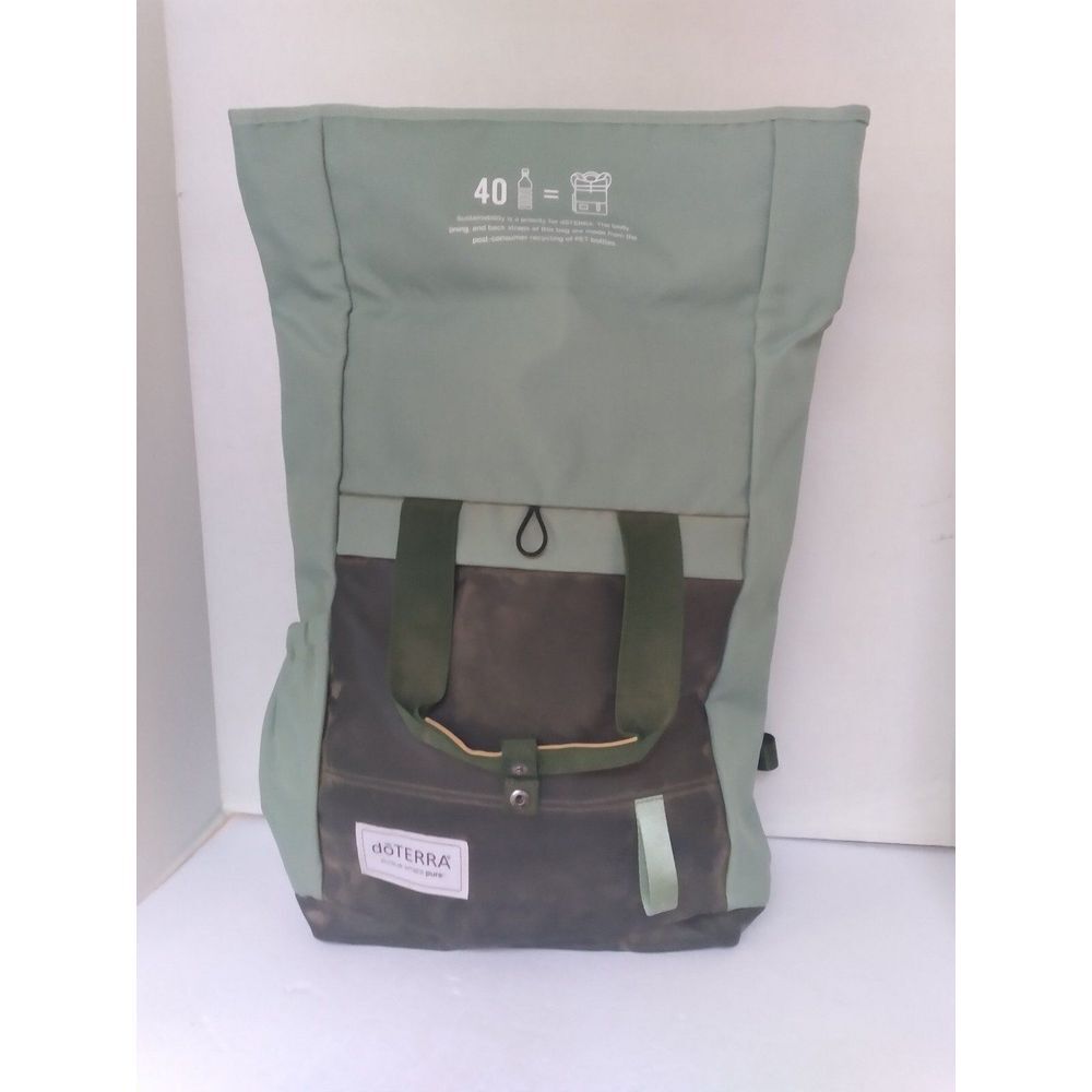 doTERRA Sage Green Roll-Top Urban Backpack 40L Capacity Outdoor Adventure Bag